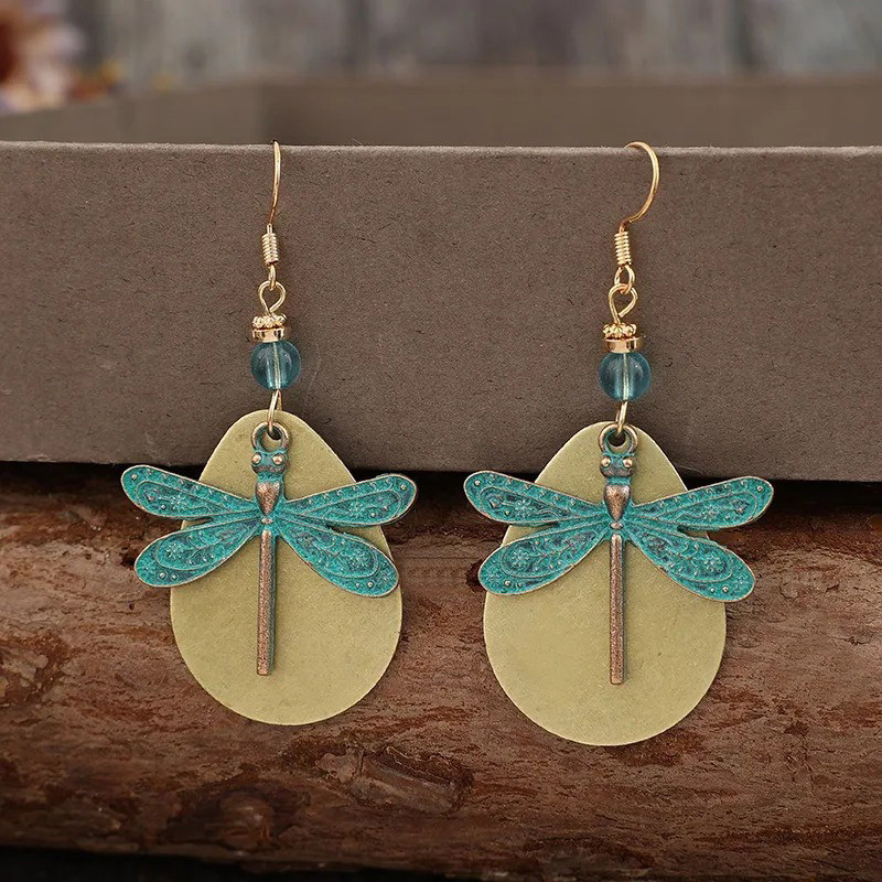 Pendientes Libélula Bohemia Turquesa - Joya Bohemia Chic !
