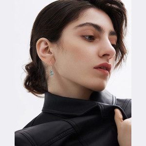 Pendientes Libélula Turquesa - Joya de Plata Estilo Bohemio