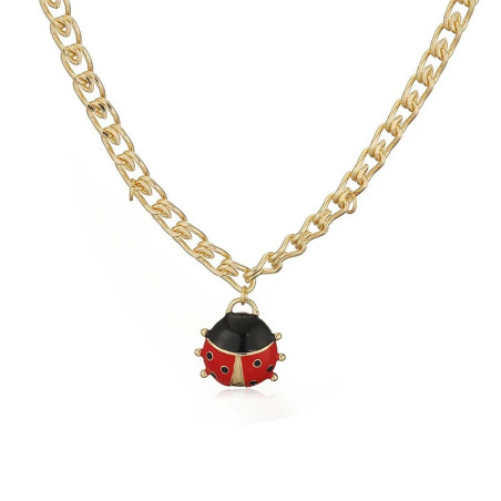 Collar Mariquita Cadena Real - Joya Dorada Original Mujer!