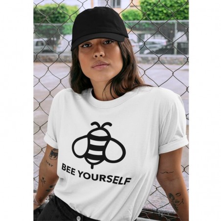 Camiseta de Abeja para Mujer con Diseño Original ¡Bee Yourself!