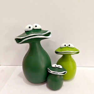 Estatuillas de Ranas Minimalistas | Decoración Original y Divertida
