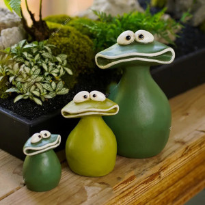 Estatuillas de Ranas Minimalistas | Decoración Original y Divertida