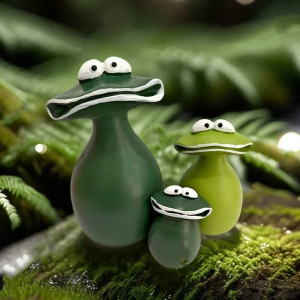 Estatuillas de Ranas Minimalistas | Decoración Original y Divertida