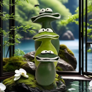Estatuillas de Ranas Minimalistas | Decoración Original y Divertida