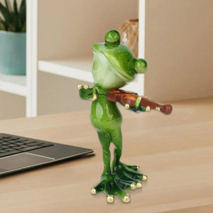 Figura de Rana Violinista | Idea Regalo Musical y Divertido