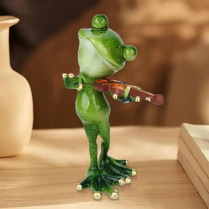 Figura de Rana Violinista | Idea Regalo Musical y Divertido