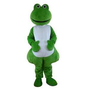 Mascota Rana Panzón del Pantano - ¡Disfraz Verde Acolchado!