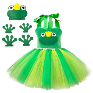 Disfraz Princesa Rana Niña 'Feliz Croac Croac' - Tutú & Accesorios!