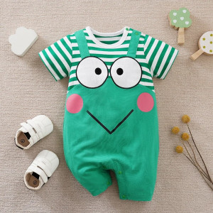 Pelele Ranita Verde Bebé 0-18 meses - ¡Algodón Cómodo!