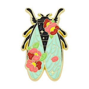 Pin Escarabajo Flor de Ébano | Joya Egipcia Negra Original