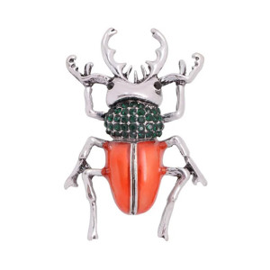 Broche Escarabajo Mandarina Real | Joya Original y Elegante