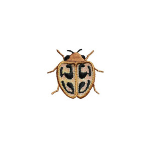 Parche Escarabajo "Manchas Doradas" - Bordado Elegante y Único