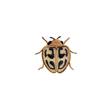 Parche Escarabajo "Manchas Doradas" - Bordado Elegante y Único