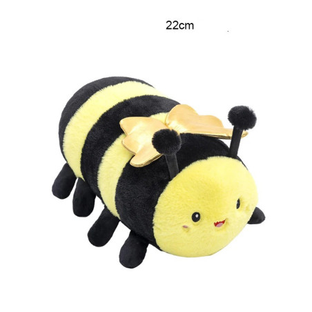Peluche Abeja Oruga Dorada – 2 Tamaños – Ultrasuave