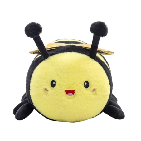 Peluche Abeja Oruga Dorada – 2 Tamaños – Ultrasuave