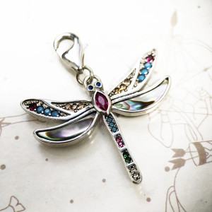 Magnifique Bracelet Libellule Arc-en-Ciel - 9 tailles de poignet
