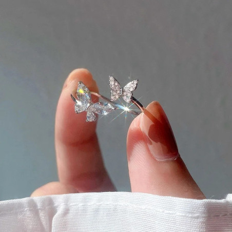 Bague Papillon Éclat d'Élégance