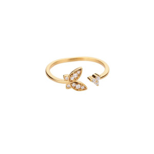 Anillo Mariposa Elegancia Dorada – Joya Minimalista y Refinada