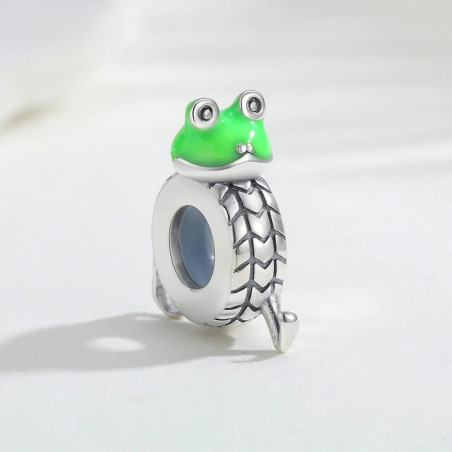 Pulsera Rana con Dijes Verdes Brillantes | Joyas Naturaleza