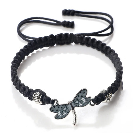 Pulsera Libélula Plateada - Elegancia Natural - 4 Colores