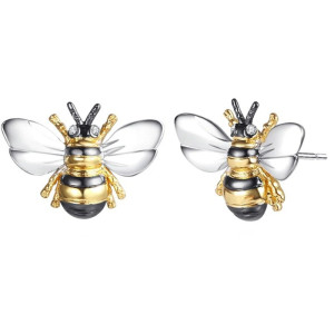 Pendientes de Abeja con Estrás | Joyería Original para Mujer
