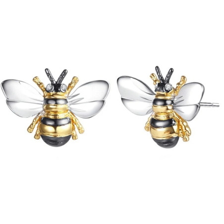 Pendientes de Abeja con Estrás | Joyería Original para Mujer