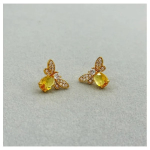 Pendientes Abeja 'Destello de Colmena' - Joyas Elegantes