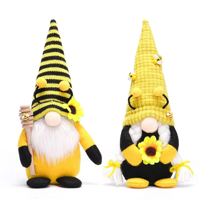 Gnomo Abeja "Panal de Miel" | Decoración Acogedora y Natural