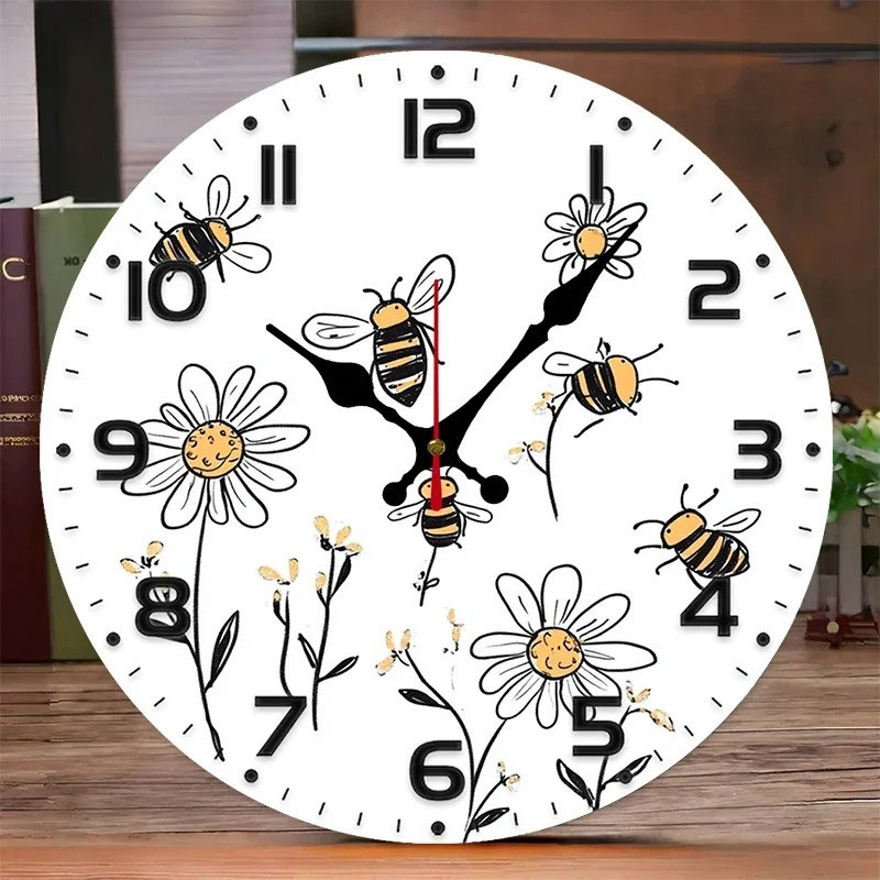 Reloj de Pared Abeja "Sueño de Flores" | Decoración Original