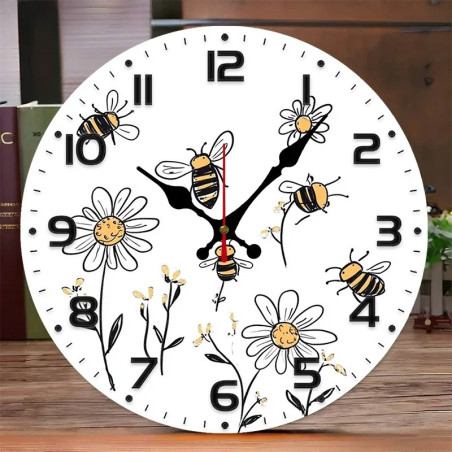 Reloj de Pared Abeja "Sueño de Flores" | Decoración Original