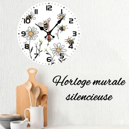 Reloj de Pared Abeja "Sueño de Flores" | Decoración Original