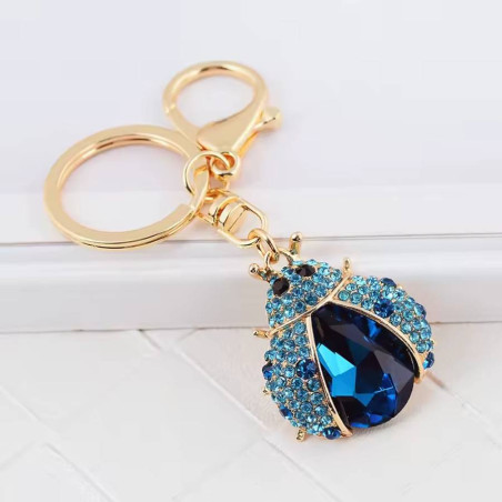 Llavero Mariquita Brillante Multicolor – Elegancia y Brillo