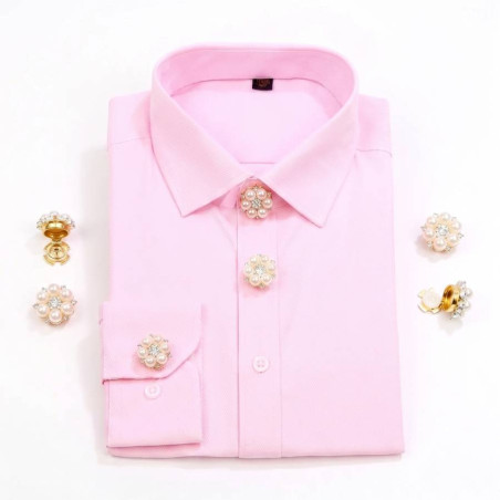 Cubrebotón Flor 'Elegancia Perlada' | Accesorio Chic y Atemporal