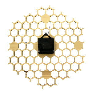 Reloj de Pared Abeja de Madera | Diseño Panal | Idea Regalo