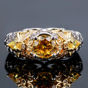 Vista Frontal Anillo Abeja «Tesoro de Miel»