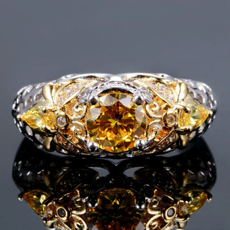 Vista Frontal Anillo Abeja «Tesoro de Miel»