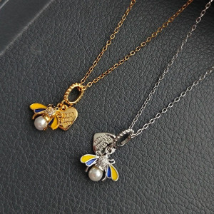 Collar Abeja Perla de Miel - ¡2 colores a elegir!