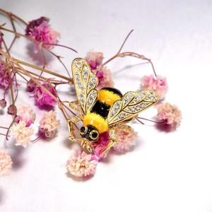 Broche Abeja Destello de Miel