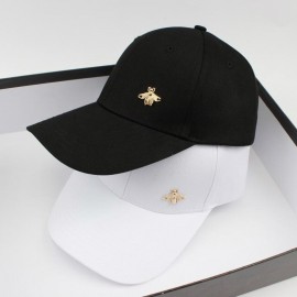 Casquette Abeille avec Logo abeille dorée 3D - 2 couleurs
