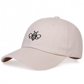 Casquette Abeille avec abeille brodée couleur beige