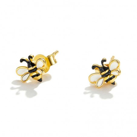 Collier abeille en argent Sterling 925 avec boucles d'oreilles abeille