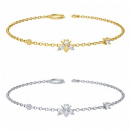 Bracelets abeille très fin et discret en argent 925