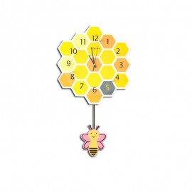 Modèle Horloge murale abeille avec pendule