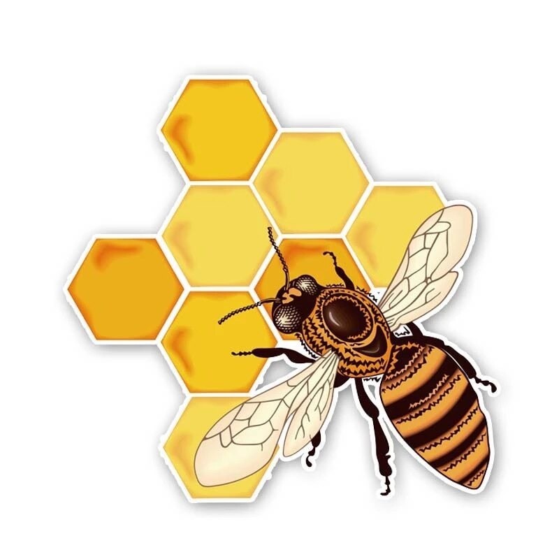 Autocollant Abeille pour véhicule voiture en PVC 15 cm