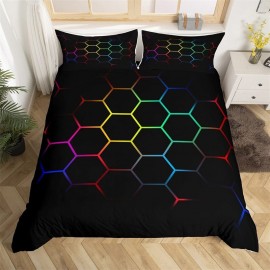 Housse de couette abeille nid d'abeilleformes hexagone géométrique - modèle 1