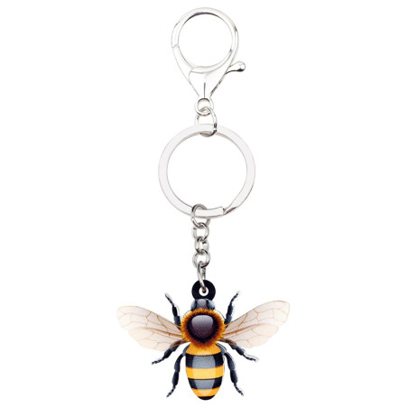 Porte-clés Abeille réaliste vue complète