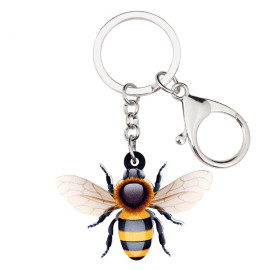 Llavero Abeja Realista en Vuelo | Idea de Regalo Original
