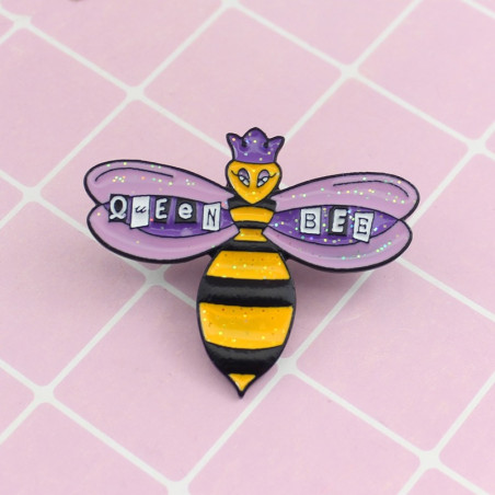 Pin's Abeille Reine des Abeilles Queen BEE