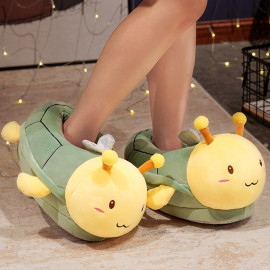 Pantuflas de Peluche de Abeja | Zapatillas de Casa Originales