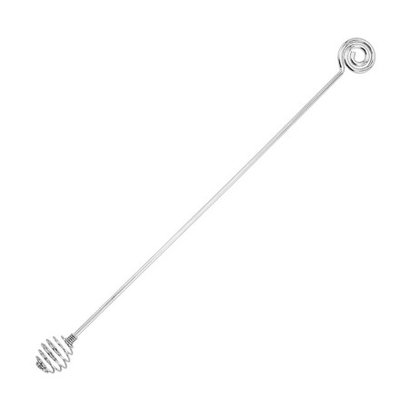 Cuillère spiralée en acier pour le miel et les cocktails - modèle 1